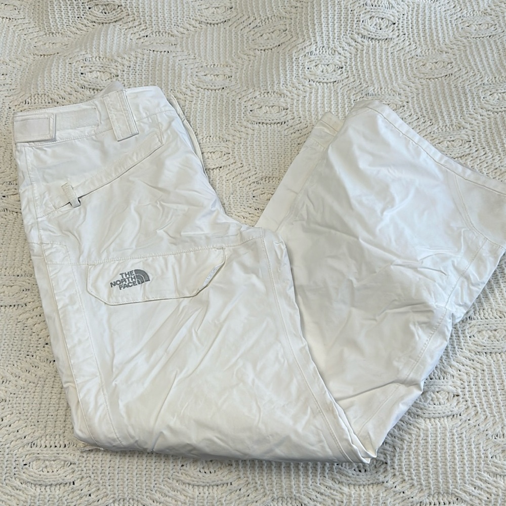 North face snow ski pant white size small